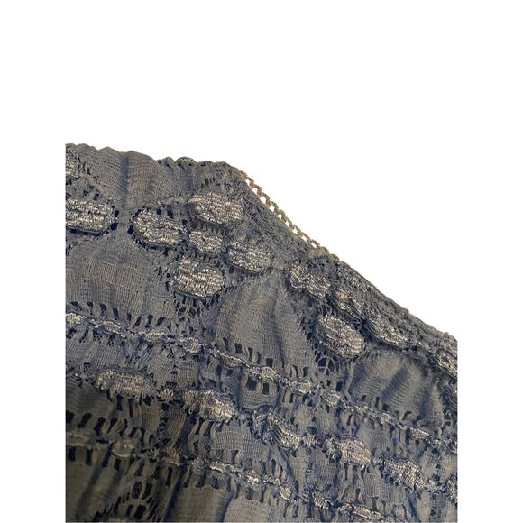 East 5th Petite Lace T Shirt Fairycore Preppy Summer Coastal Beach Coquette - Picture 4 of 9